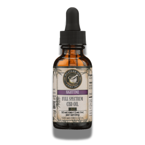 Western MA Hemp's 1500mg Nighttime CBD Sleep Tincture