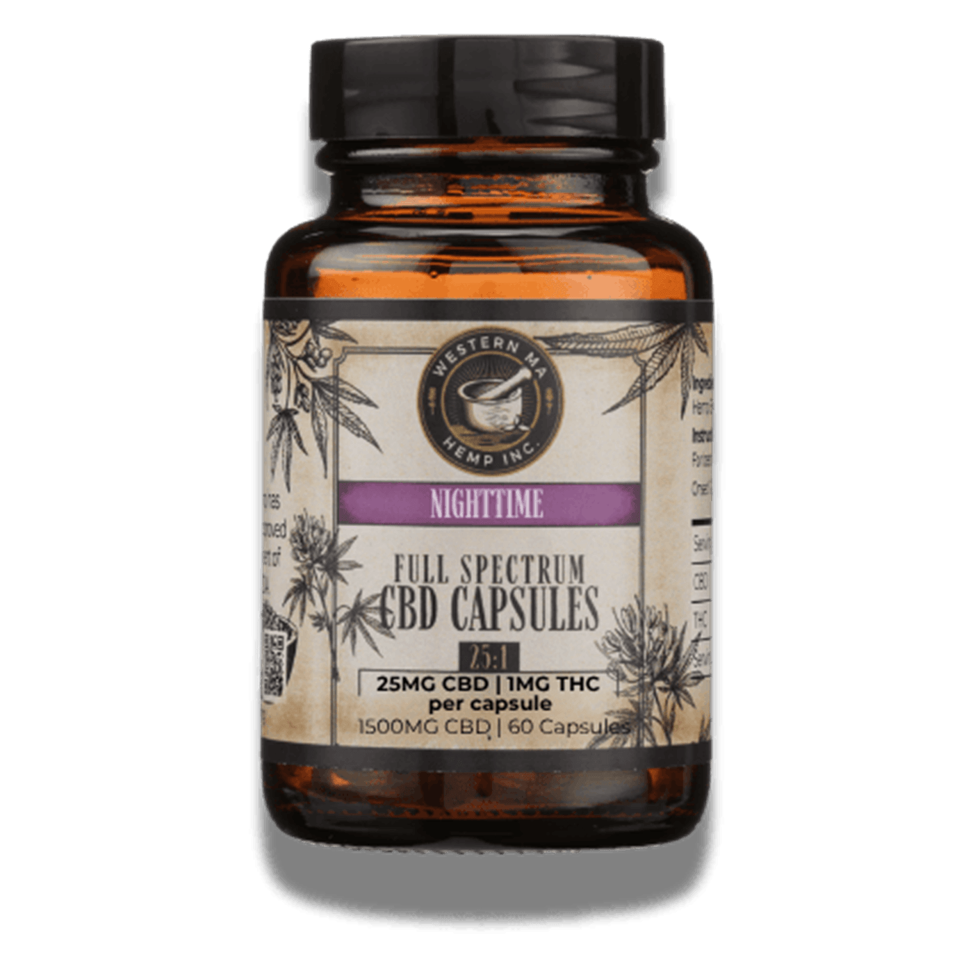 Western MA Hemp Full Spectrum CBD Sleep Capsules bottle